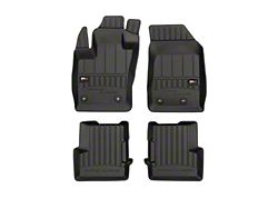 OMAC Premium 3D Front and Rear Floor Liners; Black (14-23 Jeep Renegade BU)