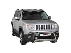 OMAC Push Bull Bar; Silver (15-18 Jeep Renegade BU, Excluding Trailhawk)