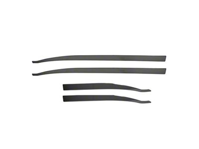 OMAC Side Door Molding Trim Skirt Garnish; Dark Steel (15-18 Jeep Renegade BU)