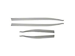 OMAC Side Door Molding Trim Skirt Garnish; Silver Steel (19-23 Jeep Renegade BU)