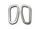 OMAC Side Indicator Signal Trim Cover; Silver Steel (15-18 Jeep Renegade BU)