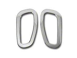 OMAC Side Indicator Signal Trim Cover; Silver Steel (19-23 Jeep Renegade BU)