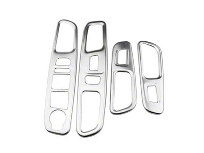 OMAC Window Button Cover Trim; Silver (15-18 Jeep Renegade BU)