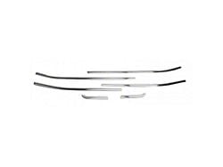 OMAC Window Molding Trim Streamer; Brushed Silver Steel (15-23 Jeep Renegade BU)