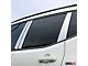 OMAC Window Pillar Posts Trim; Silver Steel (19-23 Jeep Renegade BU)