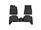 RIVAL 4x4 All Weather Molded 3D Front and Rear Floor Liners; Black (16-21 Tacoma Double Cab)