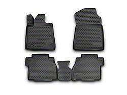 OMAC All Weather Molded 3D Front and Rear Floor Liners; Black (07-13 Tundra Double Cab, CrewMax)