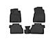 OMAC All Weather Molded 3D Front and Rear Floor Liners; Black (07-13 Tundra Double Cab)