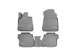 RIVAL 4x4 All Weather Molded 3D Front and Rear Floor Liners; Grey (07-13 Tundra Double Cab)