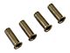 Rugged Ridge Door Hinge Inserts; Brass (99-06 Jeep Wrangler TJ)