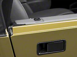 Rugged Ridge Half Door Insert Kit; Black (87-06 Jeep Wrangler YJ & TJ)