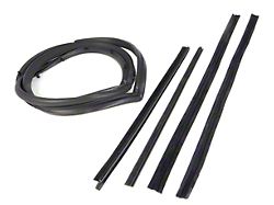 Door Weatherstrip Kit Hard Doors with Moveable Vent Windows; Passenger Side (87-95 Jeep Wrangler YJ)