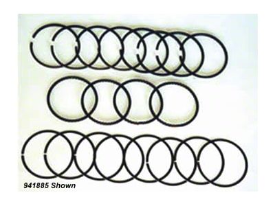 Engine Piston Ring Set; 0.010-Inch Over (87-91 2.5L Jeep Wrangler YJ)