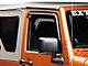 Rugged Ridge Window Rain Deflectors; Smoked (07-18 Jeep Wrangler JK 2-Door)