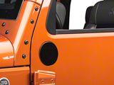 Rugged Ridge Mirror Relocation Filler Plates; Black (07-18 Jeep Wrangler JK)