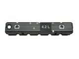 Aluminum Valve Cover with 4.2L Logo; Black (1987 4.2L Jeep Wrangler YJ)