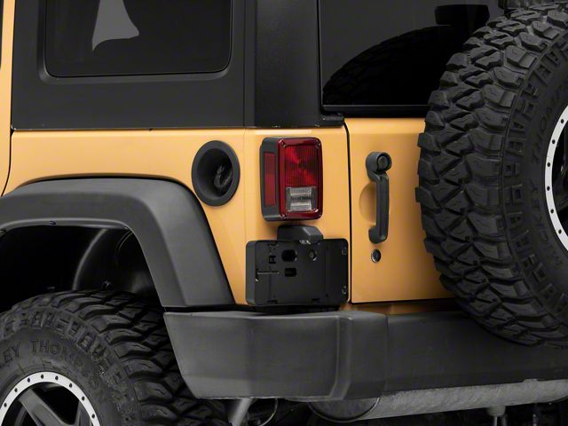 OPR Rear License Plate Bracket without Light (07-18 Jeep Wrangler JK)