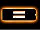 Oracle Illuminated Amber LED Letter Badge; Matte Black; B (21-24 Bronco)