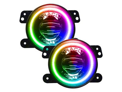 Oracle High Performance 20W LED Fog Lights with Dynamic ColorSHIFT Halo (20-24 Jeep Gladiator JT, Excluding Sport)