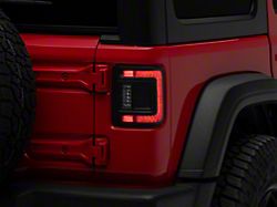 Oracle Flush Mount LED Tail Lights; Black Housing; Tinted Lens (18-24 Jeep Wrangler JL)