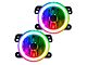 Oracle OE Style LED Halo Fog Lights; Dynamic ColorSHIFT (10-15 Jeep Wrangler JK)