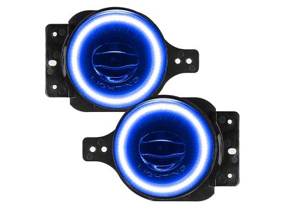 Oracle High Performance 20W LED Fog Lights with Blue Halo (18-24 Jeep Wrangler JL Sport)