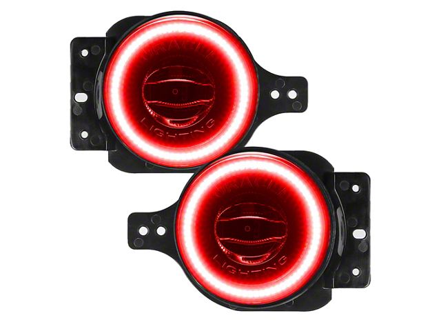 Oracle High Performance 20W LED Fog Lights with Red Halo (18-24 Jeep Wrangler JL Sport)