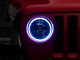 Oracle Waterproof Surface Mount LED Halo Headlight Kit; White (18-24 Jeep Wrangler JL)