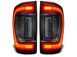 Oracle Flush Style LED Tail Lights; Black Housing; Red Lens (16-23 Tacoma)