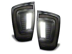 Oracle Flush Style LED Tail Lights; Black Housing; Smoked Lens (16-23 Tacoma)