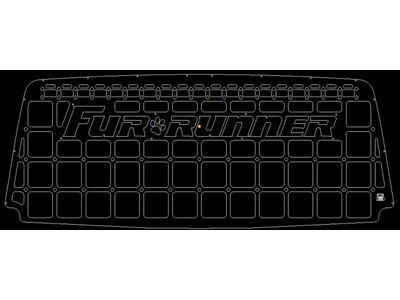 Orange Boxx Fabrication Rear Hatch Cover Box Type MOLLE Panel with Fur Runner Cutout; Matte Black (03-09 4Runner)