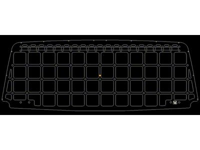 Orange Boxx Fabrication Rear Hatch Cover Box Type MOLLE Panel; Matte Black (10-24 4Runner)