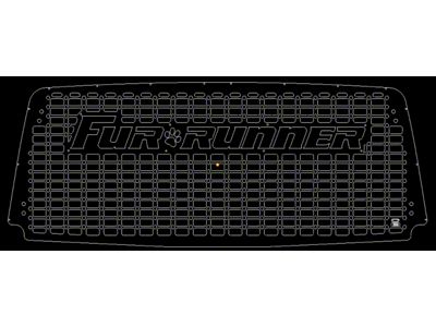 Orange Boxx Fabrication Rear Hatch Cover MOLLE Panel with Fur Runner Cutout; Matte Black (03-09 4Runner)