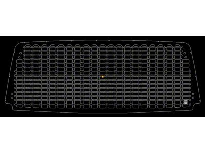 Orange Boxx Fabrication Rear Hatch Cover MOLLE Panel; Matte Black (03-09 4Runner)