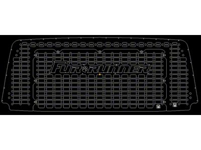 Orange Boxx Fabrication Rear Hatch Removeable MOLLE Pattern Center Section with MOLLE Pattern Surround and Fur Runner Cutout; Matte Black (03-09 4Runner)