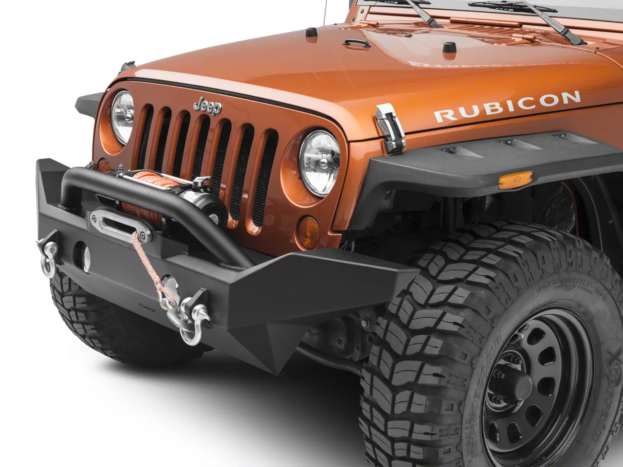 OR-Fab Jeep Wrangler Full Width Top Winch Front Bumper 83226 (07-18 ...