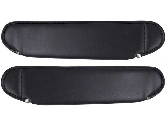 Outland Sun Visors; Black (87-95 Jeep Wrangler YJ)