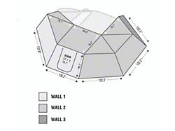 Overland Vehicle Systems Nomadic 4 Extended Roof Top Tent With Annex (Universal; Some Adaptation May Be Required)