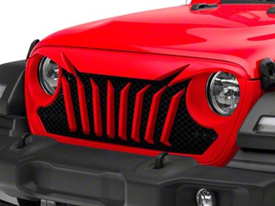 Titus Grille; Unpainted (18-25 Jeep Wrangler JL)