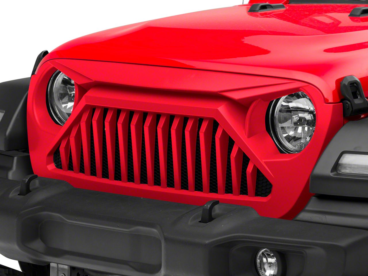 Jeep Wrangler Wildcat Grille; Unpainted (18-24 Jeep Wrangler JL) - Free ...