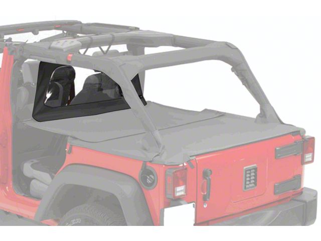 Cab Curtain; Black Diamond (07-18 Jeep Wrangler JK 4-Door)