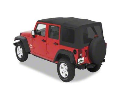 Replay Soft Top; Black Diamond (07-09 Jeep Wrangler JK 4-Door)