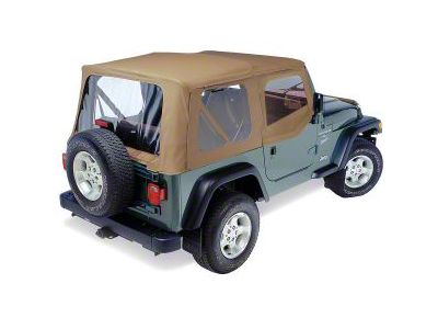 Replay Soft Top with Door Skins and Clear Windows; Spice (97-06 Jeep Wrangler TJ, Excluding Unlimited)