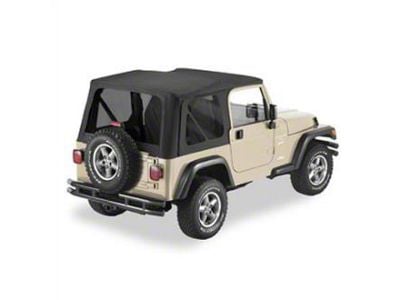 Replay Soft Top with Tinted Windows; Black Diamond (97-06 Jeep Wrangler TJ, Excluding Unlimited)