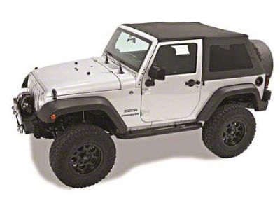 Sprint Top Frameless Soft Top; Black Diamond (07-09 Jeep Wrangler JK 2-Door)