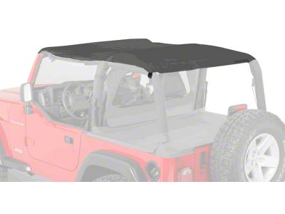 Sun Cap Plus; Black Denim (97-02 Jeep Wrangler TJ)