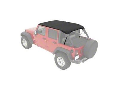 Sun Cap Plus; Black Diamond (07-18 Jeep Wrangler JK 4-Door)