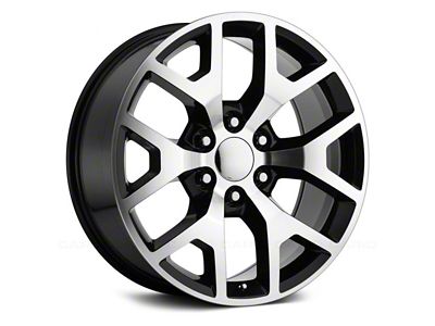 PR169 Gloss Black Machined 6-Lug Wheel; 20x9; 27mm Offset (04-15 Titan)