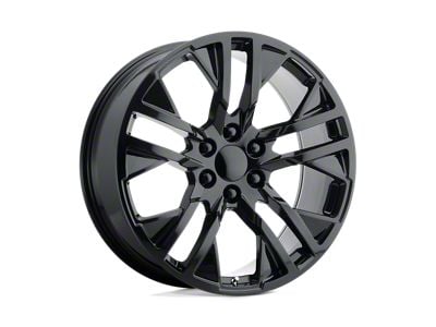 Performance Replicas PR187 Gloss Black 6-Lug Wheel; 22x9; 24mm Offset (04-15 Titan)