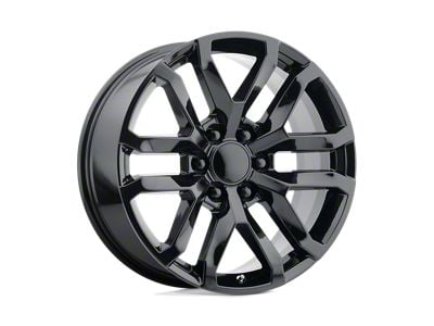 Performance Replicas PR196 Gloss Black 6-Lug Wheel; 22x9; 24mm Offset (04-15 Titan)